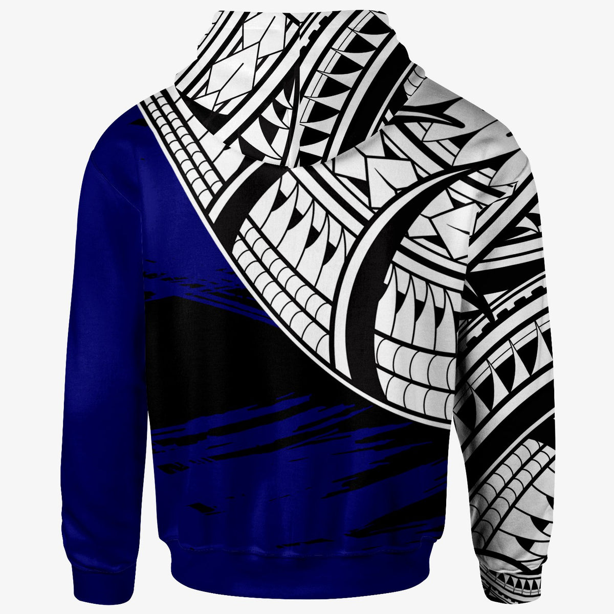 American Samoa Custom Zip Hoodie American Samoa Flag Style With Pattern - Polynesian Pride