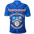 Custom Kolisi Apifoou College Polo Shirt Tonga Full Blue - Polynesian Pride