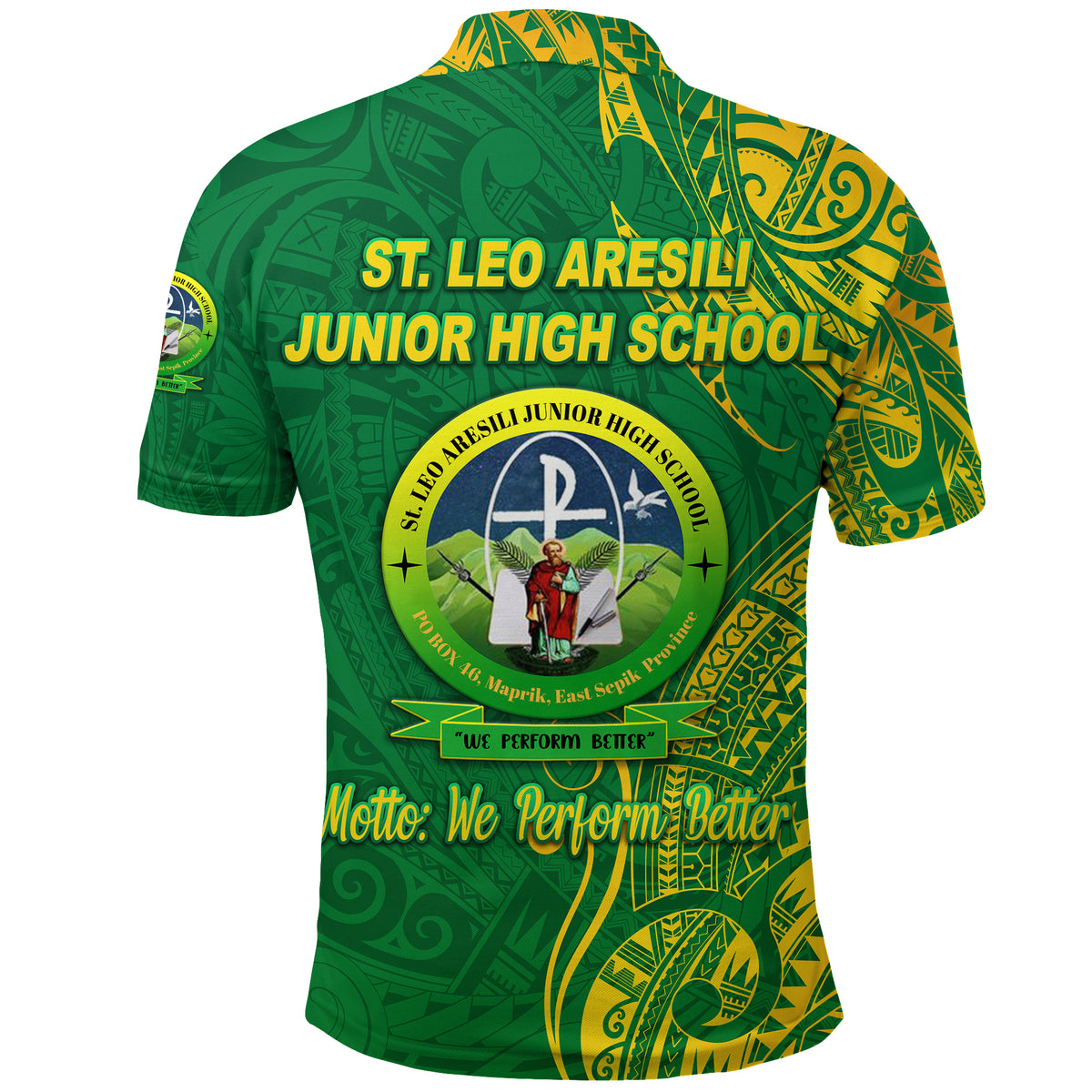 St. Leo Aresili Junior High School Polo Shirt Original Style LT8 - Polynesian Pride