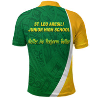 St. Leo Aresili Junior High School Polo Shirt Simplified Version LT8 - Polynesian Pride