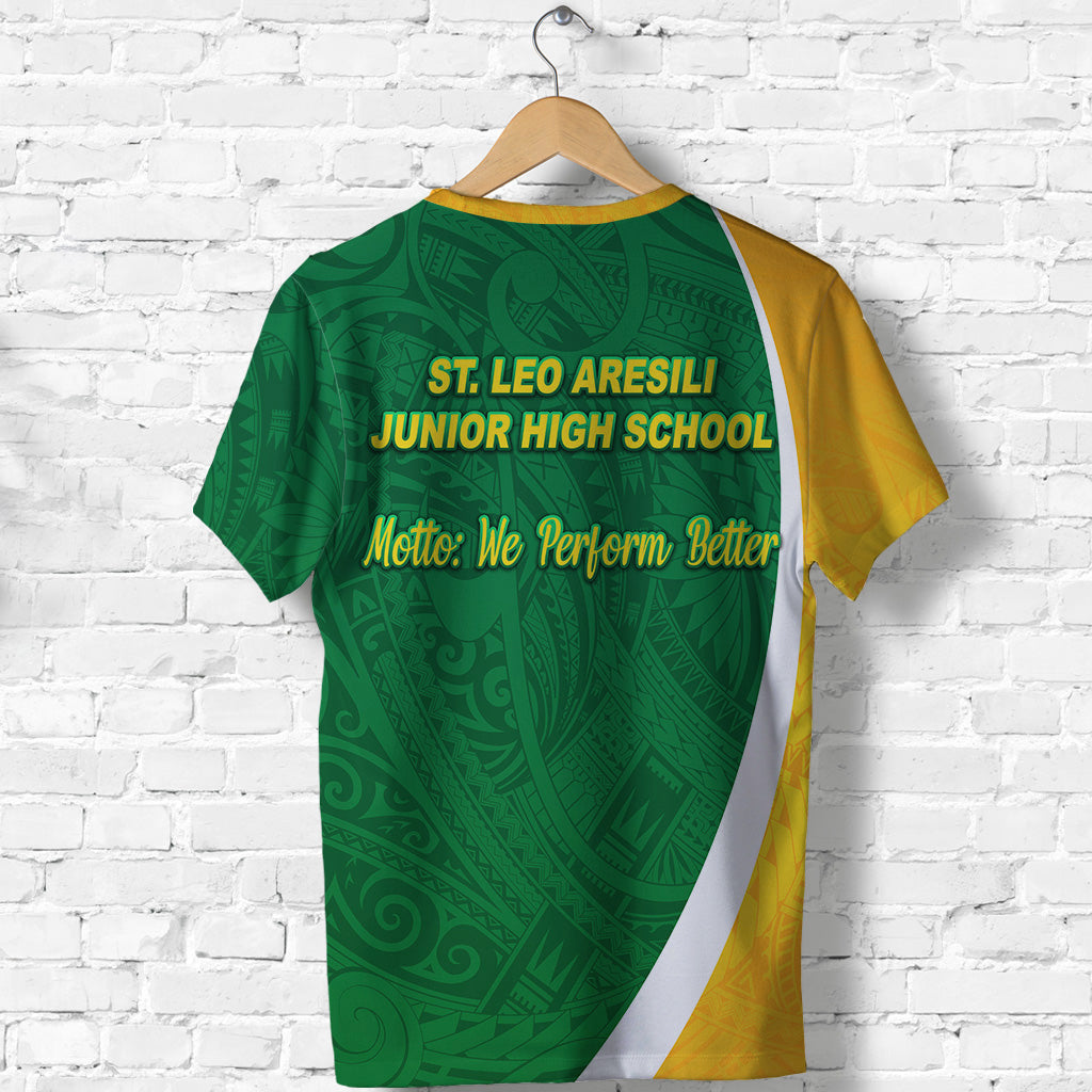 St. Leo Aresili Junior High School T Shirt Simplified Version LT8 - Polynesian Pride