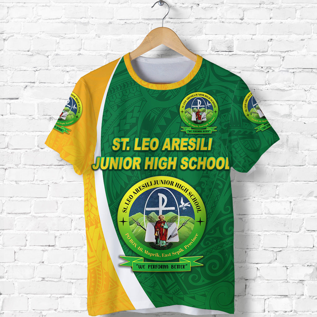 St. Leo Aresili Junior High School T Shirt Simple Style LT8 - Polynesian Pride