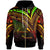 American Samoa Zip Hoodie Reggae Color Cross Style Unisex Black - Polynesian Pride