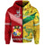 Tonga Australia Rugby Hoodie Mate Maa Ngatu and Aboriginal Wallabies Together LT8 Zip Hoodie - Polynesian Pride