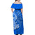 Custom Polynesian Matching Dress And Shirt with Tribal Hammerhead Shark Blue LT6 - Polynesian Pride