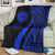 Tahiti Premium Blanket - Blue Polynesian Tentacle Tribal Pattern - Polynesian Pride