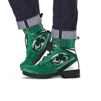 Ireland Rugby Leather Boots - Celtic Shamrock & Rugby Ball - Polynesian Pride