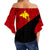 Papua New Guinea Off Shoulder Waist Wrap Top No.4 LT6 - Polynesian Pride