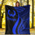 Pohnpei Premium Blanket - Blue Polynesian Tentacle Tribal Pattern - Polynesian Pride