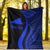 Tokelau Custom Personalised Premium Blanket - Blue Polynesian Tentacle Tribal Pattern - Polynesian Pride