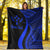 Kosrae Custom Personalised Premium Blanket - Blue Polynesian Tentacle Tribal Pattern - Polynesian Pride