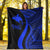 Papua New Guinea Premium Blanket - Blue Polynesian Tentacle Tribal Pattern - Polynesian Pride