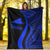 Tokelau Premium Blanket - Blue Polynesian Tentacle Tribal Pattern - Polynesian Pride