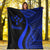 Kosrae Premium Blanket - Blue Polynesian Tentacle Tribal Pattern - Polynesian Pride