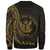 Niue Sweatshirt - Polynesian Pattern Style Gold Color - Polynesian Pride