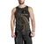 Guam Polynesian Custom Personalised Men's Tank Top - Gold Tribal Wave - Polynesian Pride