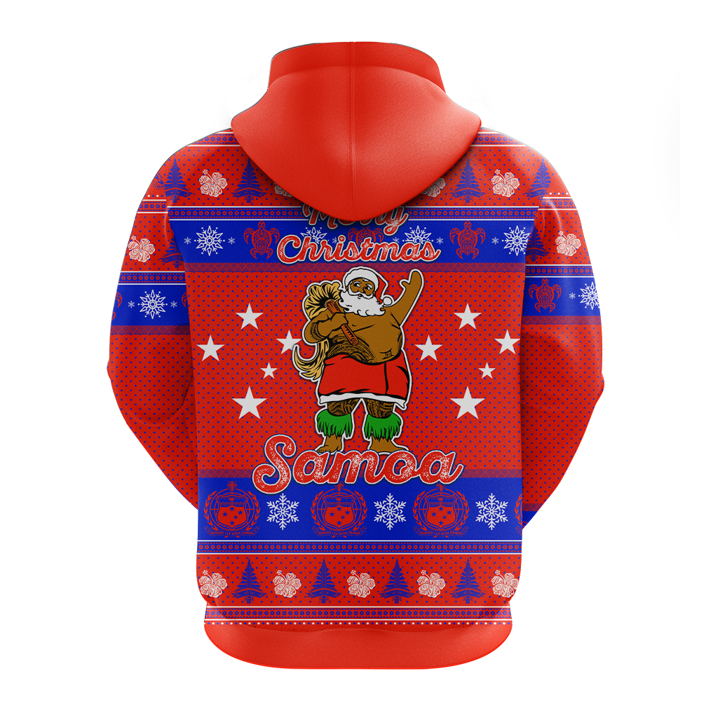 Samoa Christmas Maunia Le Kilisimasi Santa Polynesia Tatoo Hoodie LT2 - Polynesian Pride