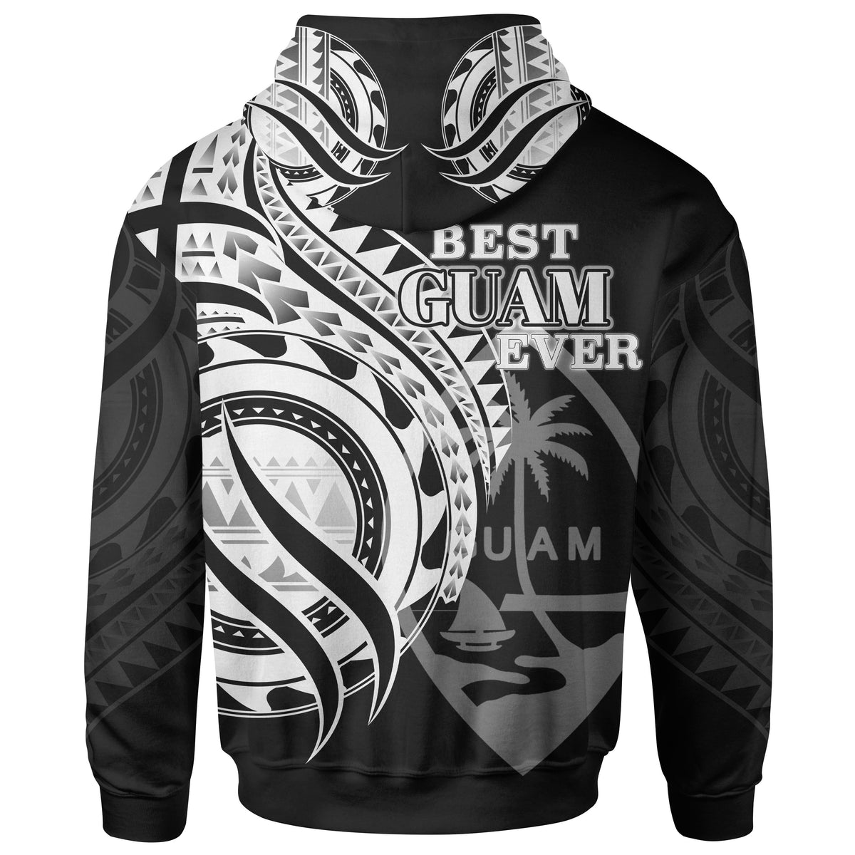 Guam Zip Hoodie Polynesian Patterns Best Guam Ever - Polynesian Pride