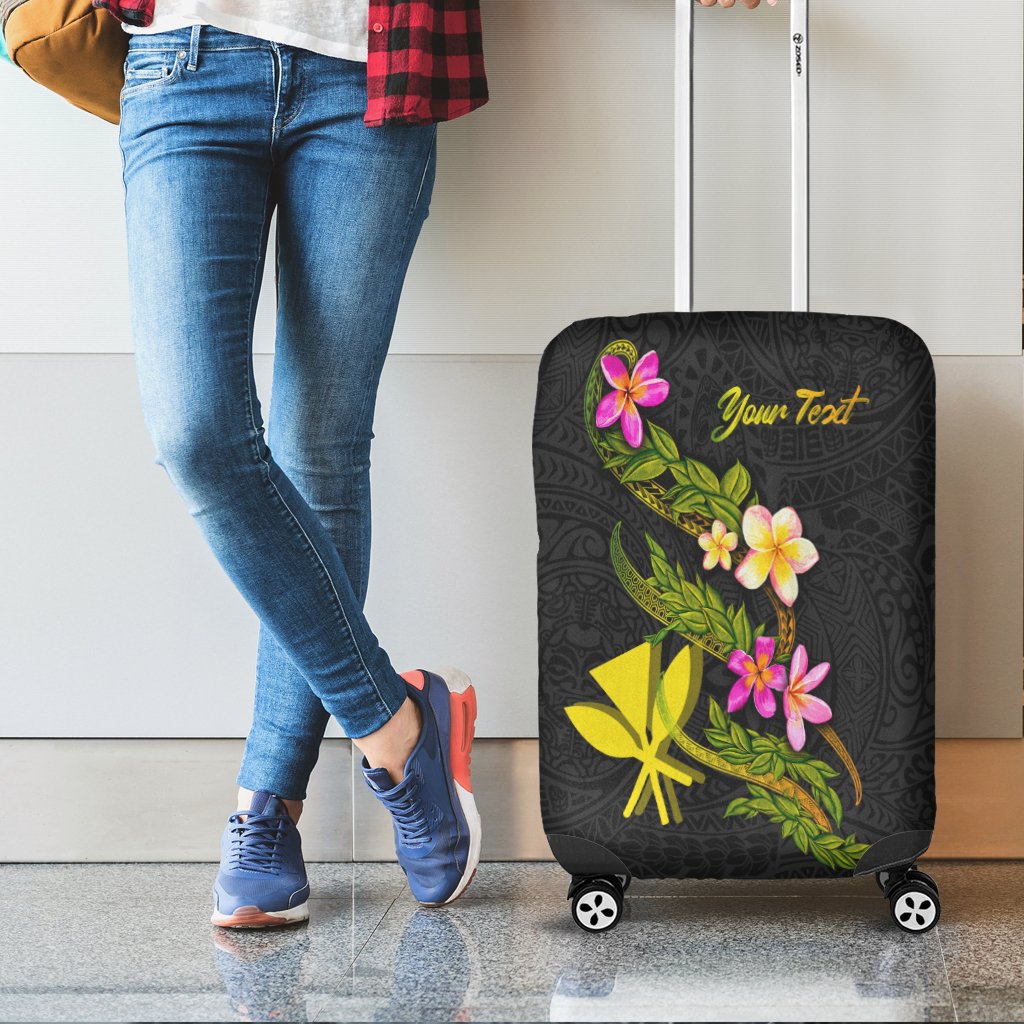 Hawaii Polynesian Custom Personalised Luggage Covers - Plumeria Tribal - Polynesian Pride