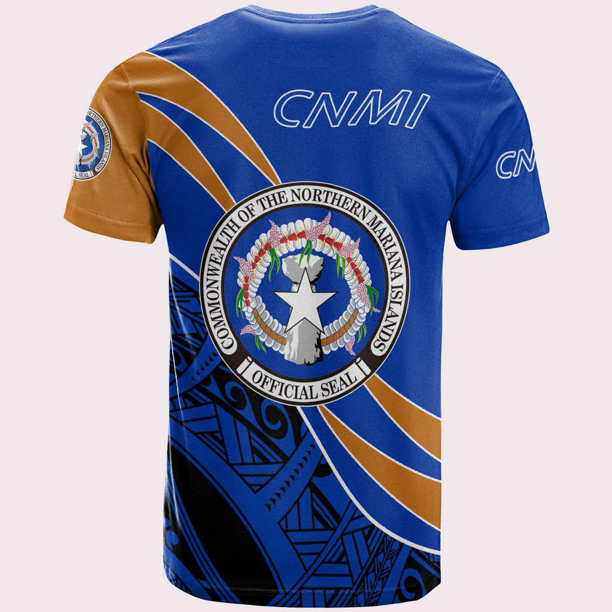 Northern Mariana Islands T Shirt Symmetrical Lines - Polynesian Pride