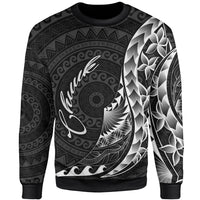 Chuuk Sweatshirt - Polynesian Pattern Style Unisex Black - Polynesian Pride