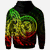 Hawaii Hoodie Custom Polynesian Pattern Style Reggae Color - Polynesian Pride