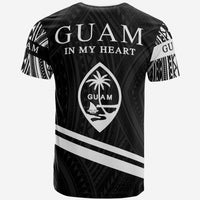 Guam T Shirt In My Heart Style Polynesian Patterns - Polynesian Pride