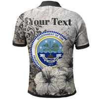 Federated States of Micronesia Polo Custom Vintage Luxury Floral Style - Polynesian Pride
