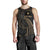 Marshall Islands Polynesian Custom Personalised Men's Tank Top - Gold Tribal Wave - Polynesian Pride