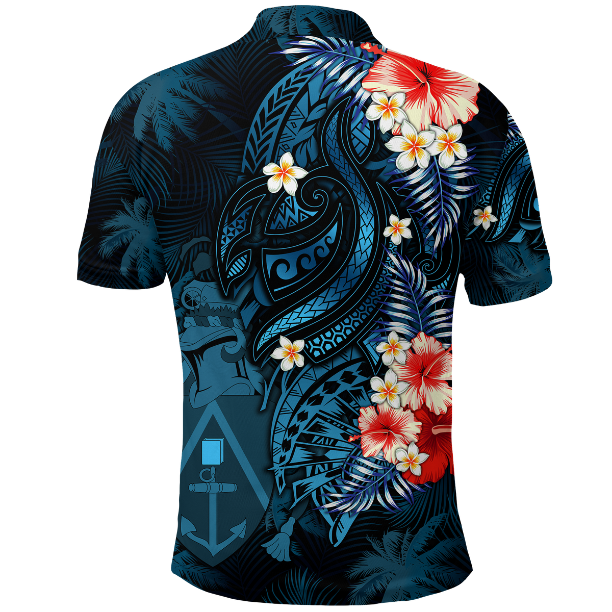 Pitcairn Islands Coconut Tree Turtle Polynesia Polo Shirt LT2 - Polynesian Pride