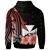 Wallis and Futuna Custom Hoodie Red Polynesian Hibiscus Pattern Style - Polynesian Pride