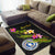 Nothern Mariana Islands Polynesian Custom Personalised Area Rug - Plumeria Tribal - Polynesian Pride