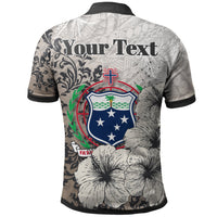 Samoa Polo Custom Vintage Luxury Floral Style - Polynesian Pride