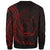 Cook Islands Sweatshirt - Polynesian Pattern Style Red Color - Polynesian Pride