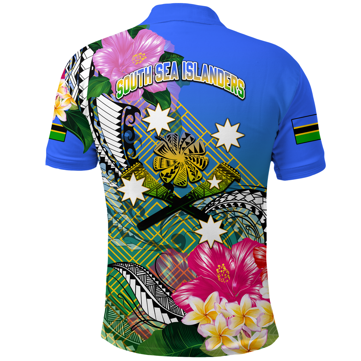 Custom South Sea Islanders Kanakas Hibiscus Polynesia Polo Shirt LT2 - Polynesian Pride