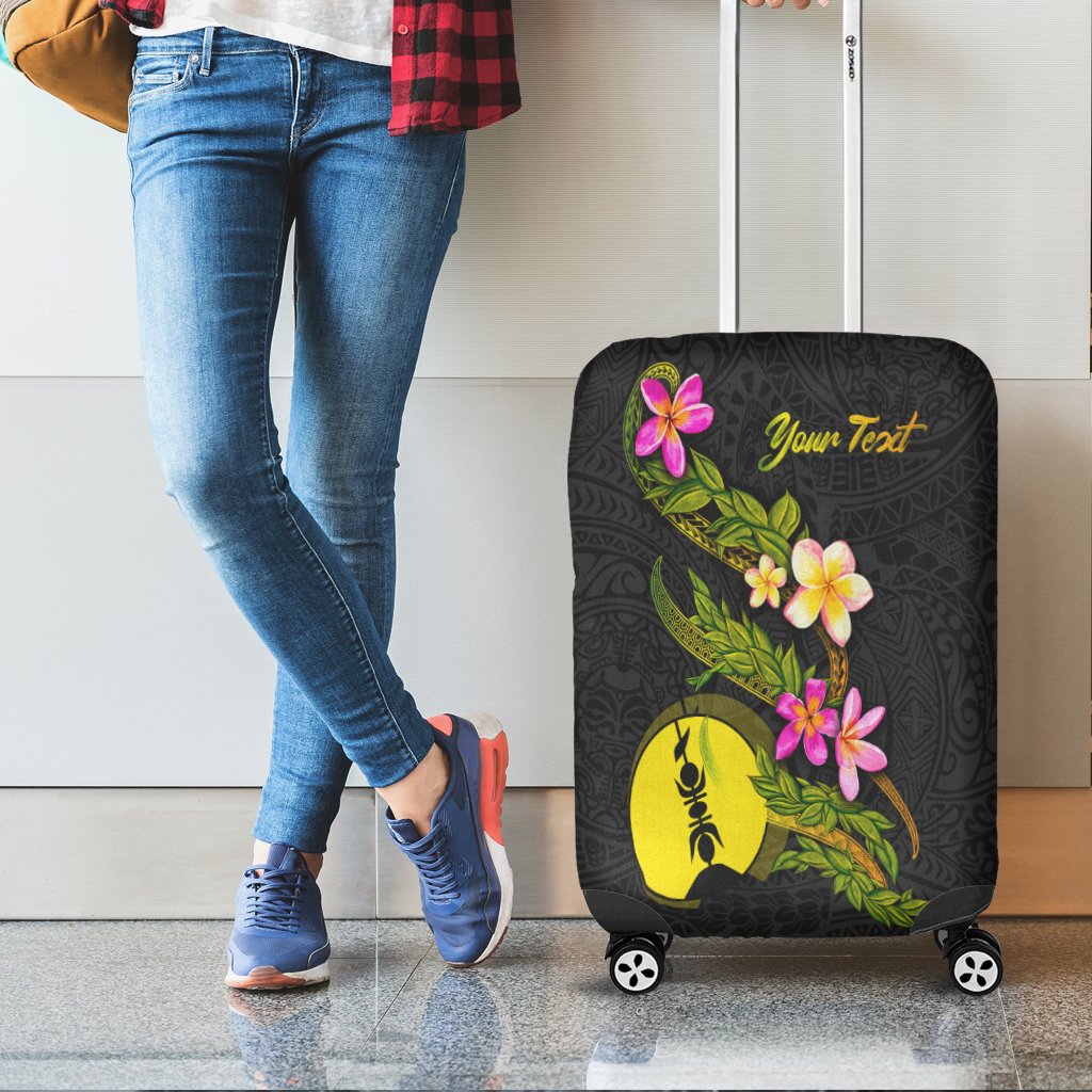 New Caledonia Polynesian Custom Personalised Luggage Covers - Plumeria Tribal - Polynesian Pride