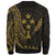 Kosrae Sweatshirt - Polynesian Pattern Style Gold Color - Polynesian Pride