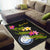 Marshall Islands Polynesian Custom Personalised Area Rug - Plumeria Tribal - Polynesian Pride