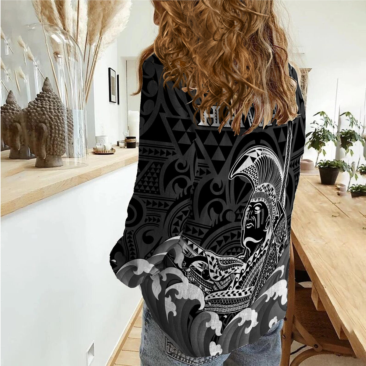 Hawaii King Kamehameha Aloha Hawai'i Nei Women Casual Shirt - LT2 - Polynesian Pride