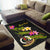 Vanuatu Polynesian Custom Personalised Area Rug - Plumeria Tribal - Polynesian Pride