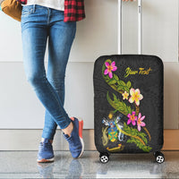 Solomon Islands Polynesian Custom Personalised Luggage Covers - Plumeria Tribal - Polynesian Pride