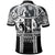 Polo Shirt Polynesian Patterns Maui Tattoo (White) - Polynesian Pride