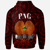 Papua New Guinea Hoodie Polynesian Patterns With Bamboo - Polynesian Pride