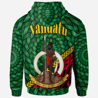 Vanuatu Hoodie Port Olry Polynesian Patterns With Bamboo - Polynesian Pride