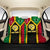 Polynesian Vanuatu Custom Personalised Back Seat Cover - Vanuatu Flag and Coat Of Arms LT6 One Size Black Back Car Seat Covers - Polynesian Pride