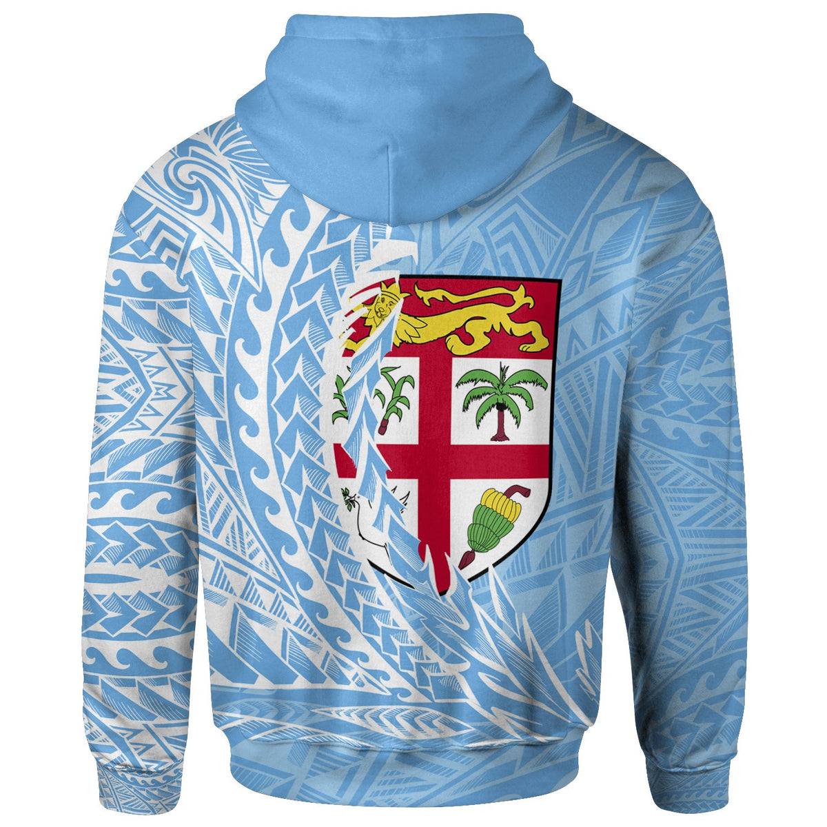Fiji Hoodie Ba Wings Style - Polynesian Pride