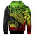 Samoa Zip up Hoodie Humpback Whale & Coat of Arms Reggae - Polynesian Pride