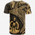 Vanuatu T Shirt Humpback Whale & Coat of Arms Gold - Polynesian Pride