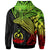 Vanuatu Zip up Hoodie Humpback Whale & Coat of Arms Reggae - Polynesian Pride