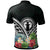 CNMI Polo Shirt CNMI Coat of Arms and Polynesian Tropical Flowers White - Polynesian Pride